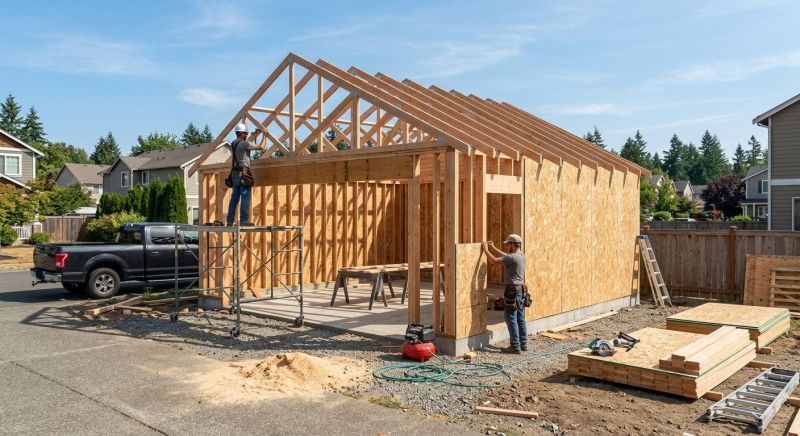 Attached Garage Construction in South Houston, TX