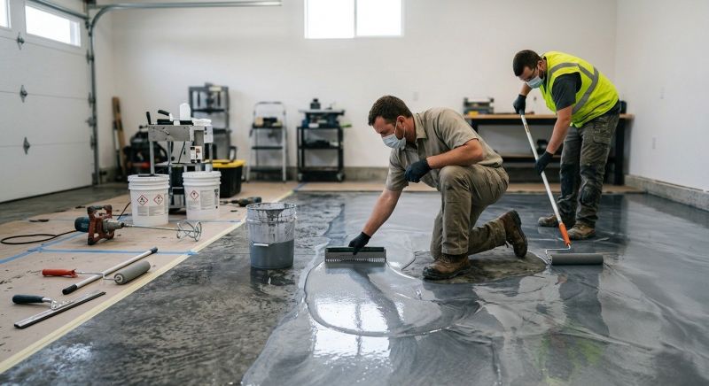 Floor Epoxy Service in Greenville, SC