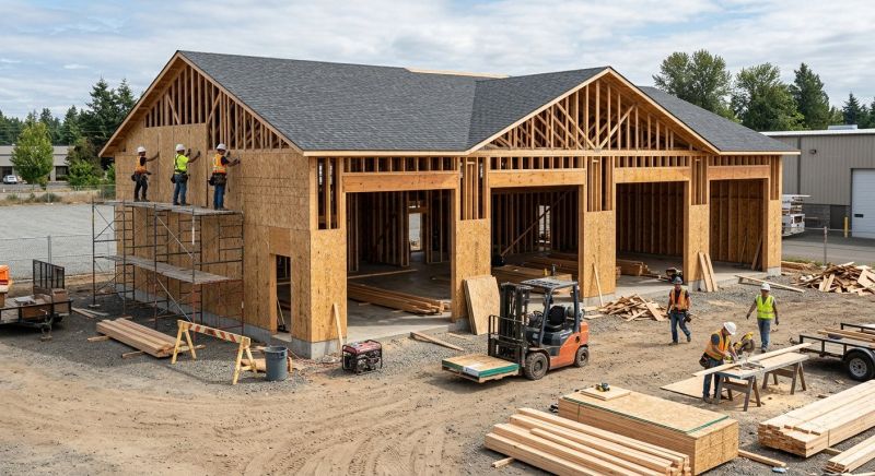 Industrial Garage Construction in Cypress, TX
