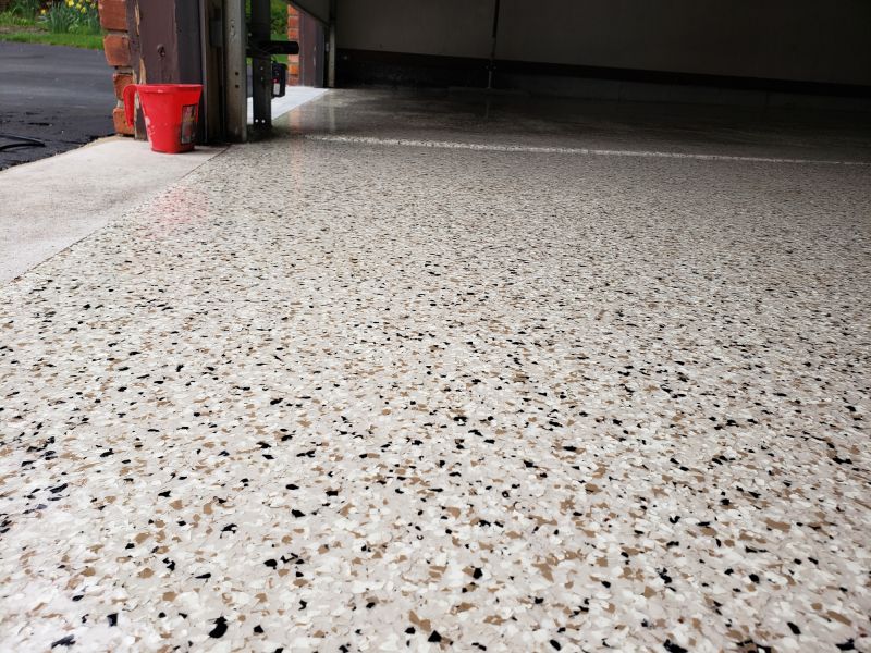 Speckled Garage Floor Painting in Frederick, MD