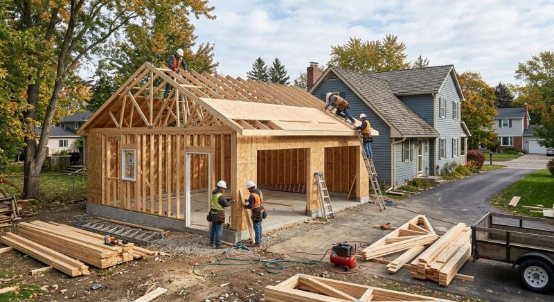 Garage Construction in Conroe, TX